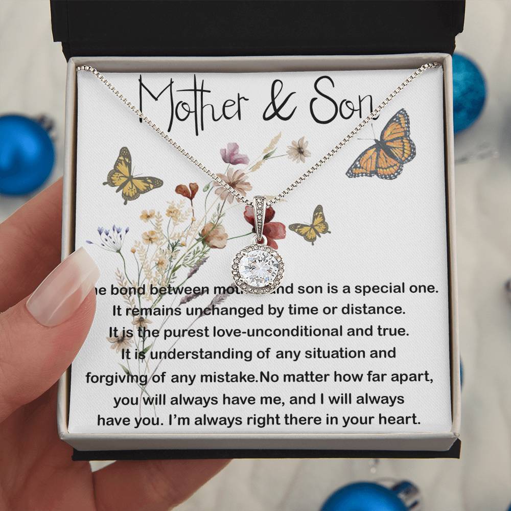 Mom Necklace, Mother and Son Gift, Gift For Mom From Son, Sentimental Gifts For Mom From Son,  Mother's Day Necklace Mother's Day Eternal Hope Necklace