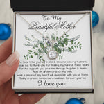Mom Necklace, Son To My Mother Necklace On Wedding Day Gift For Mom, Mother Of The Groom Gift From Groom Mother's Day Eternal Hope Necklace