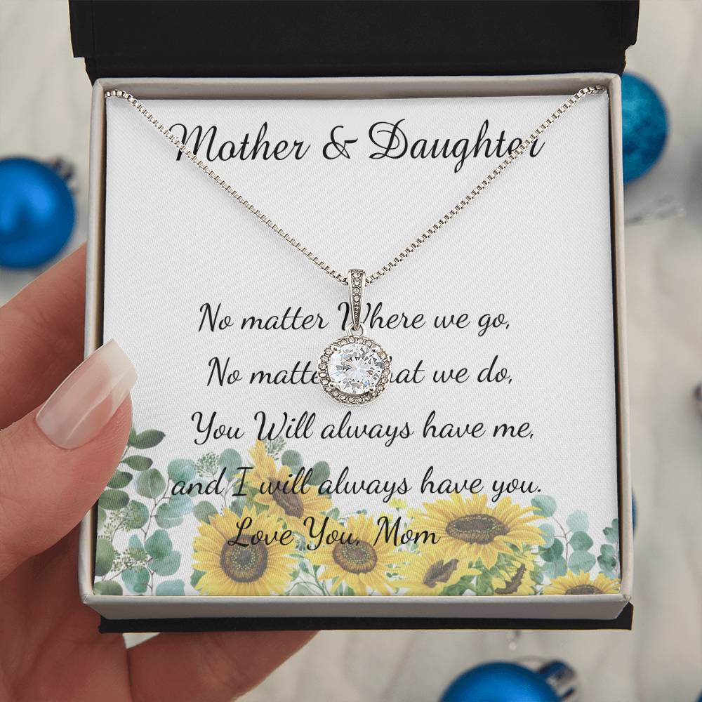 Mother Necklace - No Matter What - I Will Always Love You Mom Necklace Mother's Day Eternal Hope Necklace
