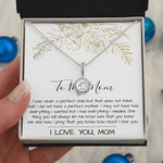 Mom Necklace Mother's Day Gift, To My Mom Necklace, Gift For Mom,  Mother's Day Necklace Mother's Day Eternal Hope Necklace