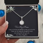 To My Mom Necklace -Mother's Day Gift For Mom From Son, Thank You Mom Mother's Day Eternal Hope Necklace