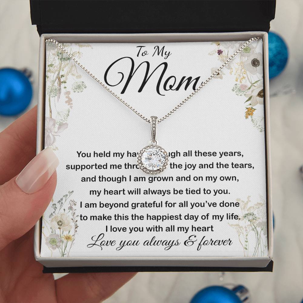 Mom Necklace - To My Mom - Love You Always And Forever - Mother's Day Gift Mother's Day Eternal Hope Necklace