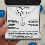 To My Loving Mom - Love Always Your Son Necklace Mother's Day Eternal Hope Necklace
