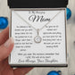 Mom Necklace - Gift for Mom from Daughter, Mother's Day Gift Mother's Day Eternal Hope Necklace