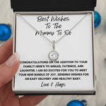 Best Wishes To The Mommy To Be - Love & Hugs Mother's Day Eternal Hope Necklace