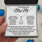 To My Beautiful Mom Necklace The Best Mom Anyone Could Wish For, Mother's Day Gift Necklace Mother's Day Eternal Hope Necklace