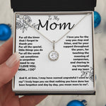 Mom Necklace -To My Mom - I Need To Say I Love You, Mom... I Do - Mother's Day Gift Mother's Day Eternal Hope Necklace