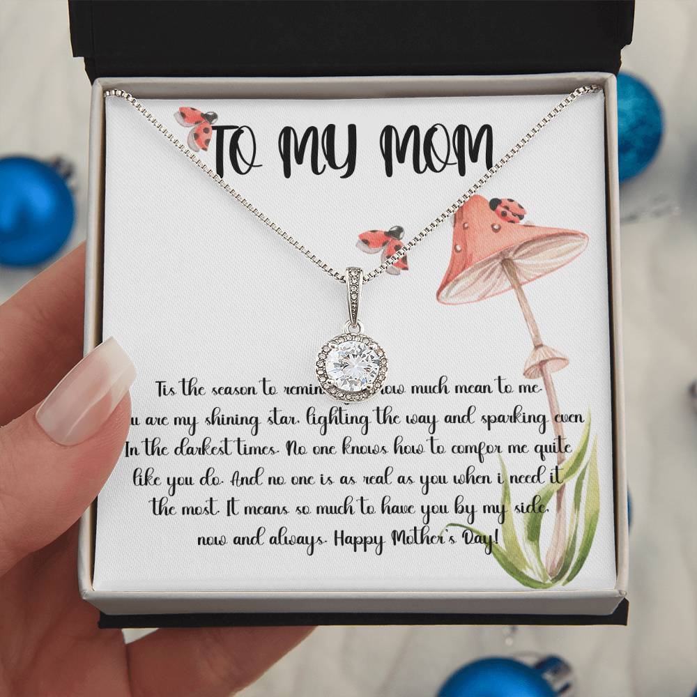 Mom Necklace, Gift Necklace For Mom Always Love You, Mother Necklace Mother's Day Eternal Hope Necklace
