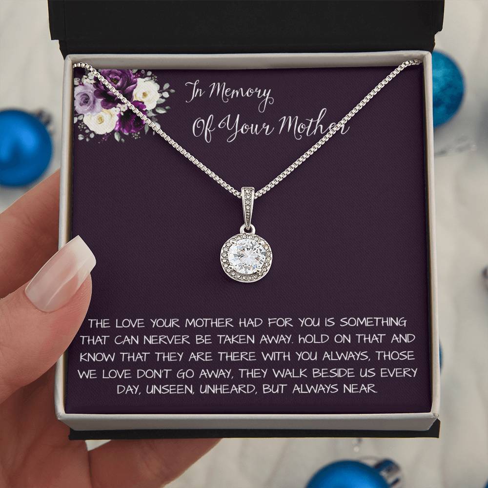 Daughter Necklace, Daughter loss of mom necklace gift, mother passing, loss of mother, sympathy In Memory Of Your Mother Necklace Mother's Day Eternal Hope Necklace