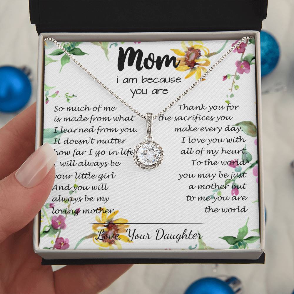 To My Mom Neckalce - Thank You For Sacrifices You Make Every Day Mother's Day Gift Mother's Day Eternal Hope Necklace