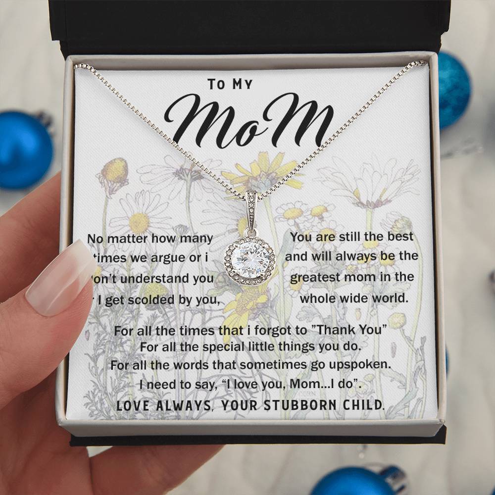 To My Mom Necklace Greatest Mom Mother's Day Gift Necklace Mother's Day Eternal Hope Necklace