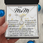 To My Mom Necklace Greatest Mom Mother's Day Gift Necklace Mother's Day Eternal Hope Necklace