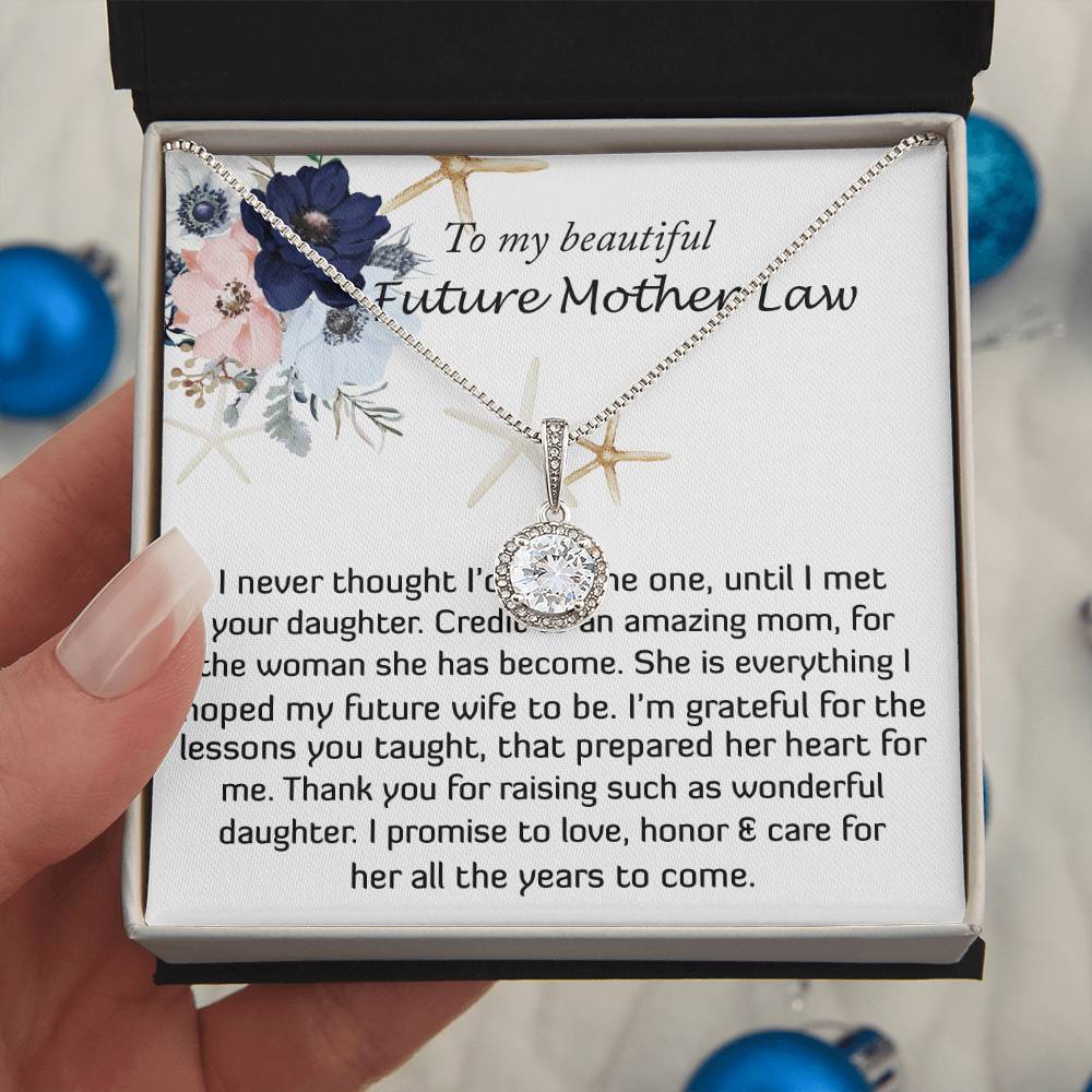 Mother-In-Law Necklace, Necklace Gift For Future Mother-In-Law From Future Son-In-Law, To My Future Mother-In-Law Mother's Day Eternal Hope Necklace