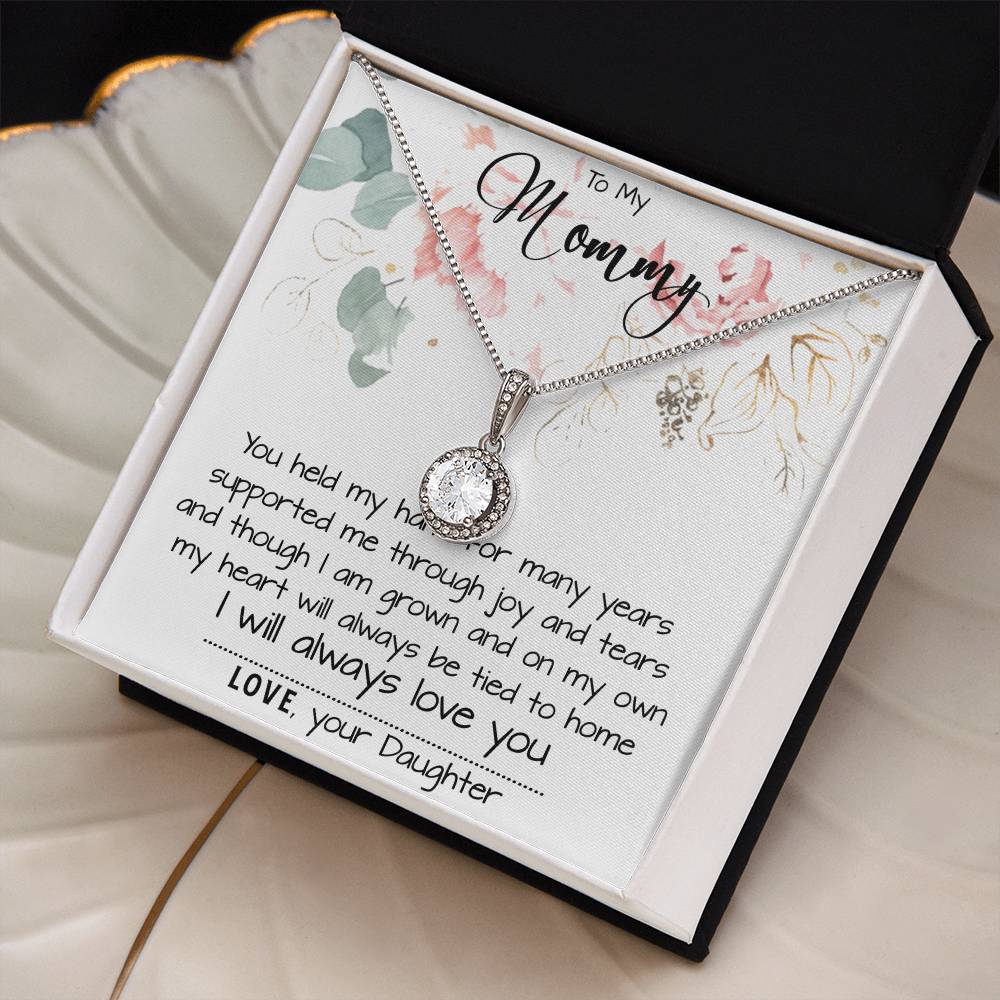 Mom Necklace, To My Mom Necklace Card – Alluring Beauty Necklace – Jewelry For Mom Gifts Mother's Day Eternal Hope Necklace