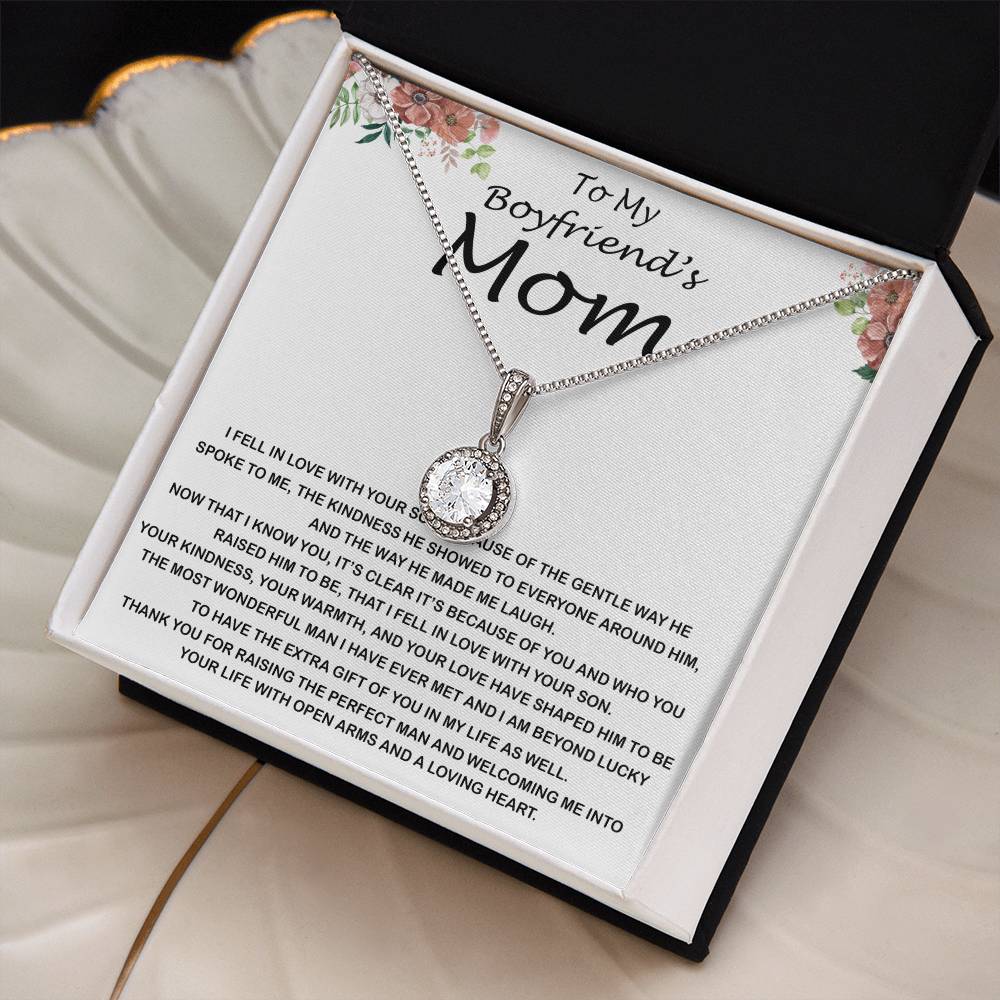 Mom Necklace, Mother-In-Law Necklace, Necklace Gift To My Boyfriend's Mom Gift, Future Mother-In-Law Necklace Mother's Day Eternal Hope Necklace