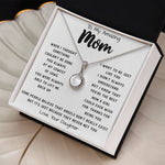 To My Amazing Mom Necklace From Son Little Boy You Taught Me Right Mom Birthday Gift For Her Mother's Day Necklace Mother's Day Eternal Hope Necklace
