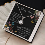 To My Mom Time May Fly Mother's Day Necklace Mother's Day Eternal Hope Necklace