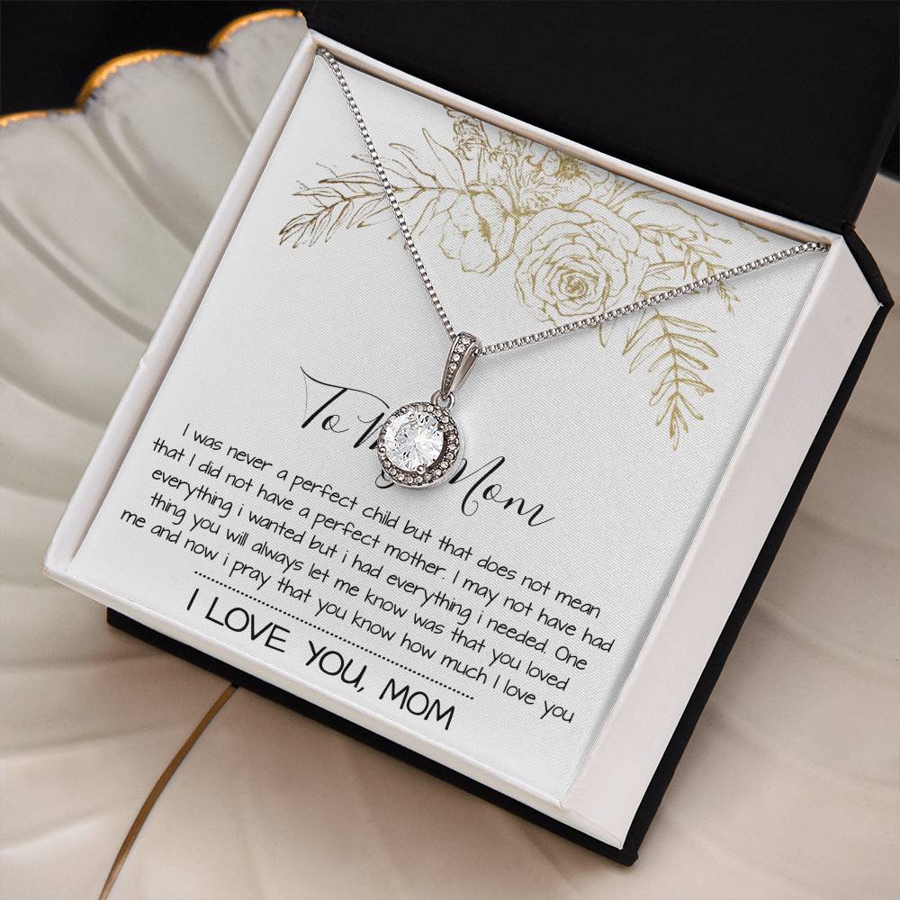 Mom Necklace Mother's Day Gift, To My Mom Necklace, Gift For Mom,  Mother's Day Necklace Mother's Day Eternal Hope Necklace