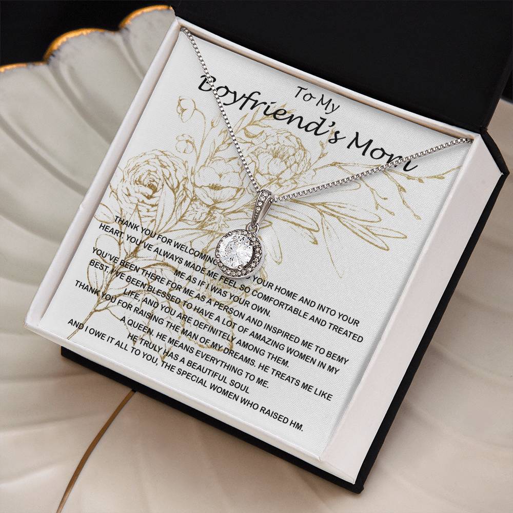 Mom Necklace, Mother-In-Law Necklace, To My Boyfriend's Mom Necklace, Gift For Boyfriend's Mom Mother's Day Necklace Mother's Day Eternal Hope Necklace