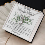 Mom Necklace, Son To My Mother Necklace On Wedding Day Gift For Mom, Mother Of The Groom Gift From Groom Mother's Day Eternal Hope Necklace