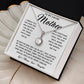 To My Loving Mother Necklace Where Are Smiles Are Many And Worries Are Few Gift For Her Mother's Day Necklace Mother's Day Eternal Hope Necklace