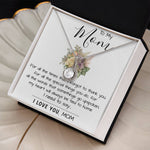 To My Mom - I Love You Mom, Mother's Day Necklace Mother's Day Eternal Hope Necklace