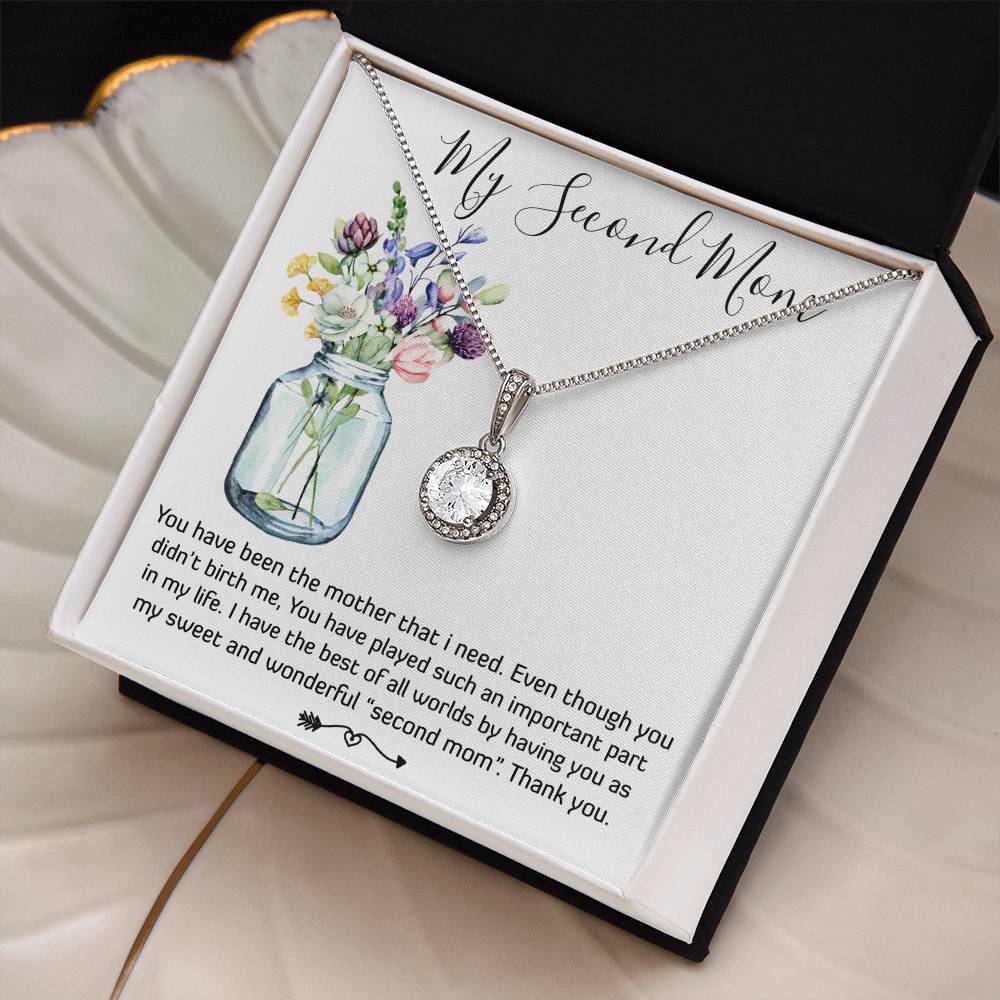 Mom Necklace, Bonus Mom Necklace Gift For Stepmom Necklace Mother's Day Eternal Hope Necklace