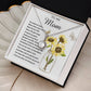 Mom Necklace Gift - To My Mom - You Mean The World For All You Do Mother's Day Necklace Mother's Day Eternal Hope Necklace