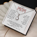 To My Mom Necklace To A Woman Of Wisdom Gift For Mom From Son Mother's Day Eternal Hope Necklace