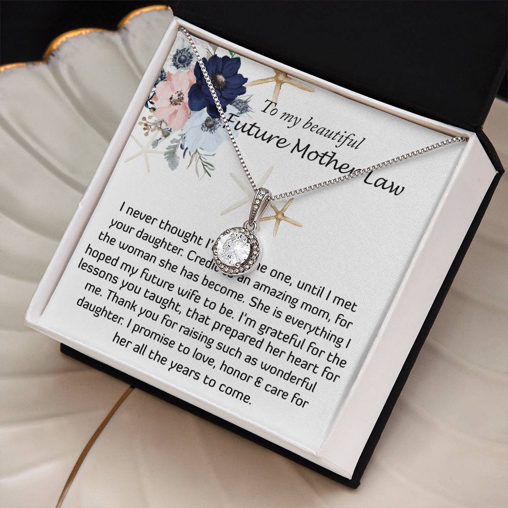 Mother-In-Law Necklace, Necklace Gift For Future Mother-In-Law From Future Son-In-Law, To My Future Mother-In-Law Mother's Day Eternal Hope Necklace