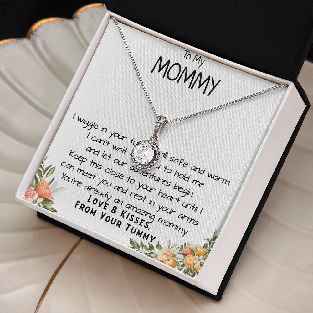 Mommy Necklace, To My Mommy Necklace, Gift For Mom To Be Necklace, Gift For First Time Mom, Expecting Mother Necklace, New Mom Necklace Gift Mother's Day Eternal Hope Necklace