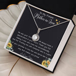 To My Future Mother In Law, Wedding For Her Mother's Gift Necklace Mother's Day Eternal Hope Necklace