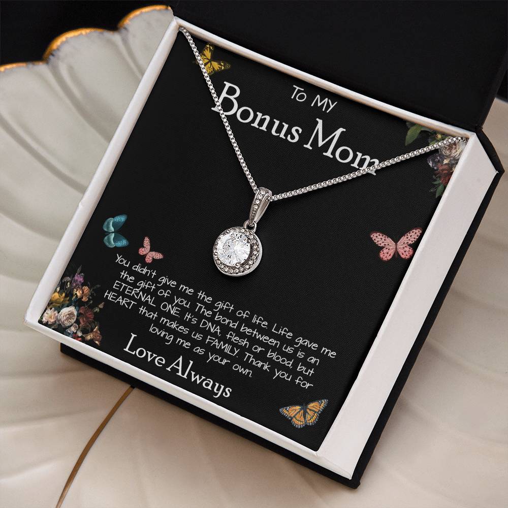 To My Bonus Mom Necklace Love Always Greatest Mother's Day Gift Necklace Mother's Day Eternal Hope Necklace