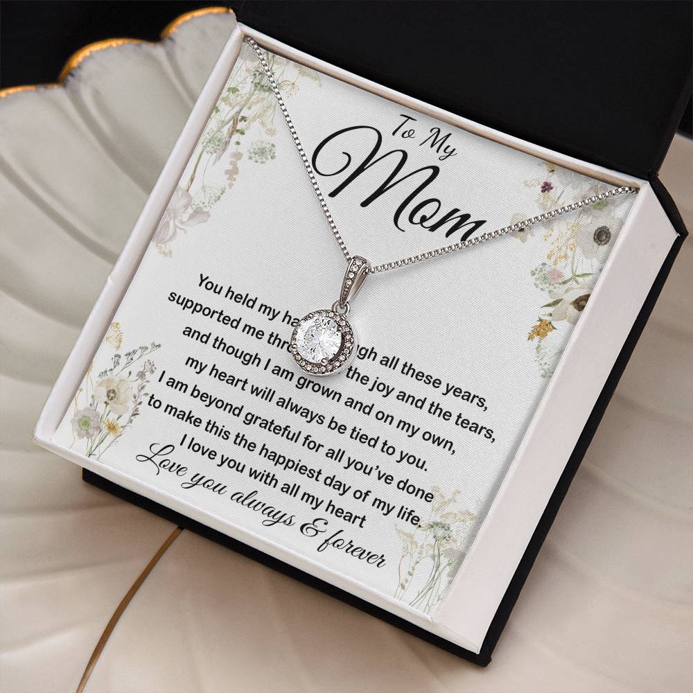 Mom Necklace - To My Mom - Love You Always And Forever - Mother's Day Gift Mother's Day Eternal Hope Necklace