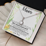 To My Amazing Mom Necklace From Son Little Boy You Taught Me Right Mom Birthday Gift For Her Mother's Day Necklace (1) Mother's Day Eternal Hope Necklace