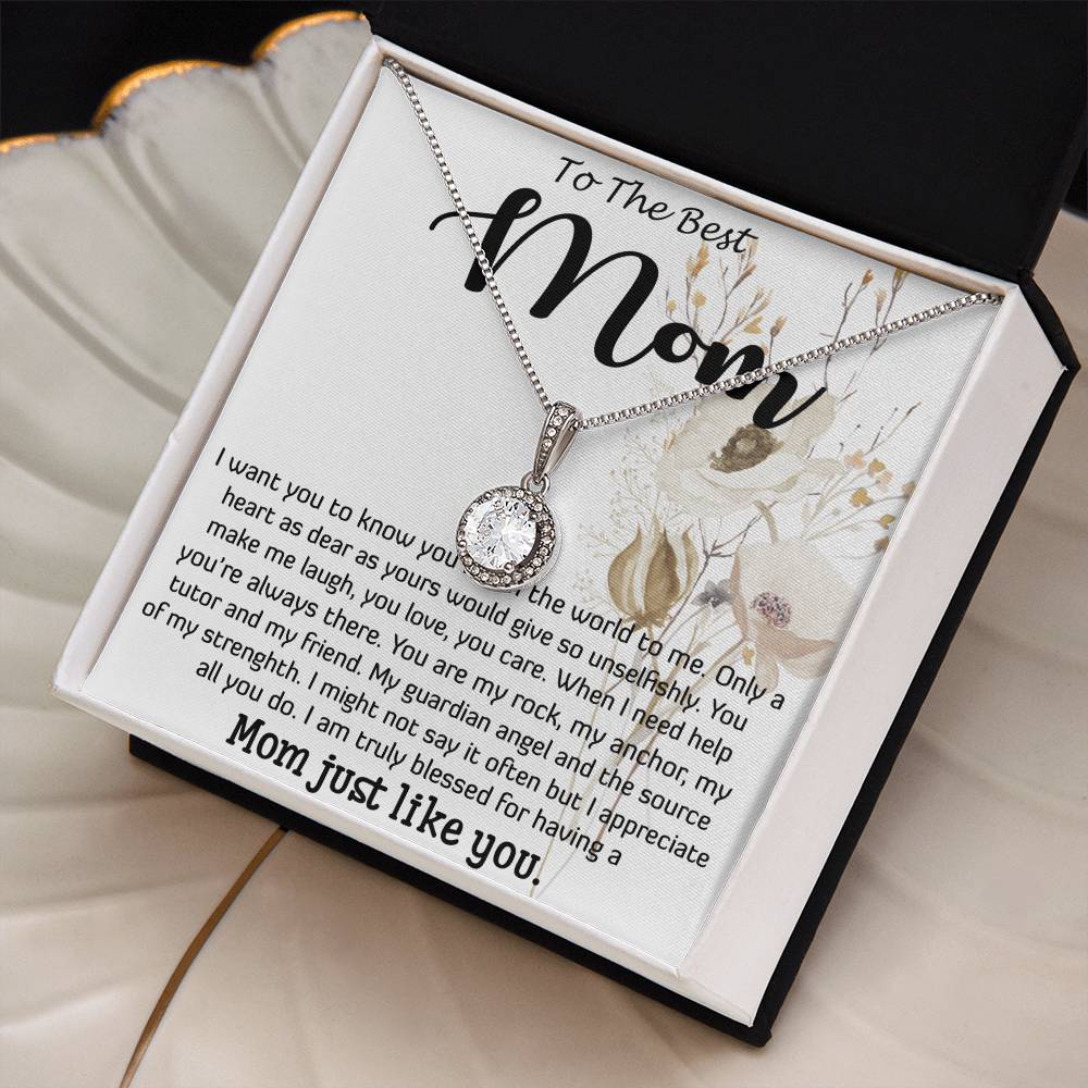 Mom Necklace, Best Mother's Day Gift - To My Mom Best Necklace Mother's Day Eternal Hope Necklace