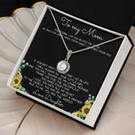 To My Mom Necklace You Are The World Mother Gift Necklace Mother's Day Eternal Hope Necklace