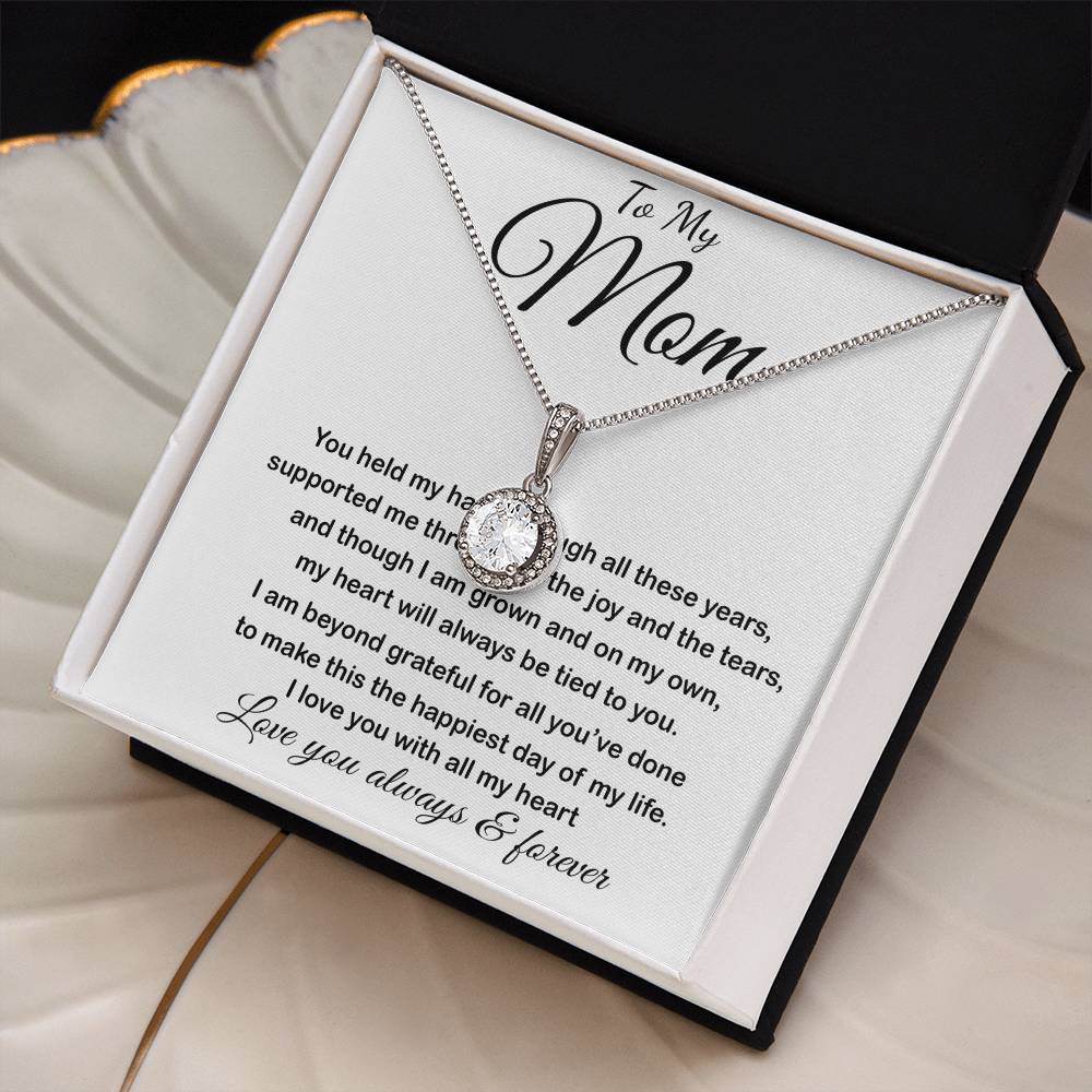 Mom Necklace - To My Mom - Love You Always And Forever Mother's Day Eternal Hope Necklace