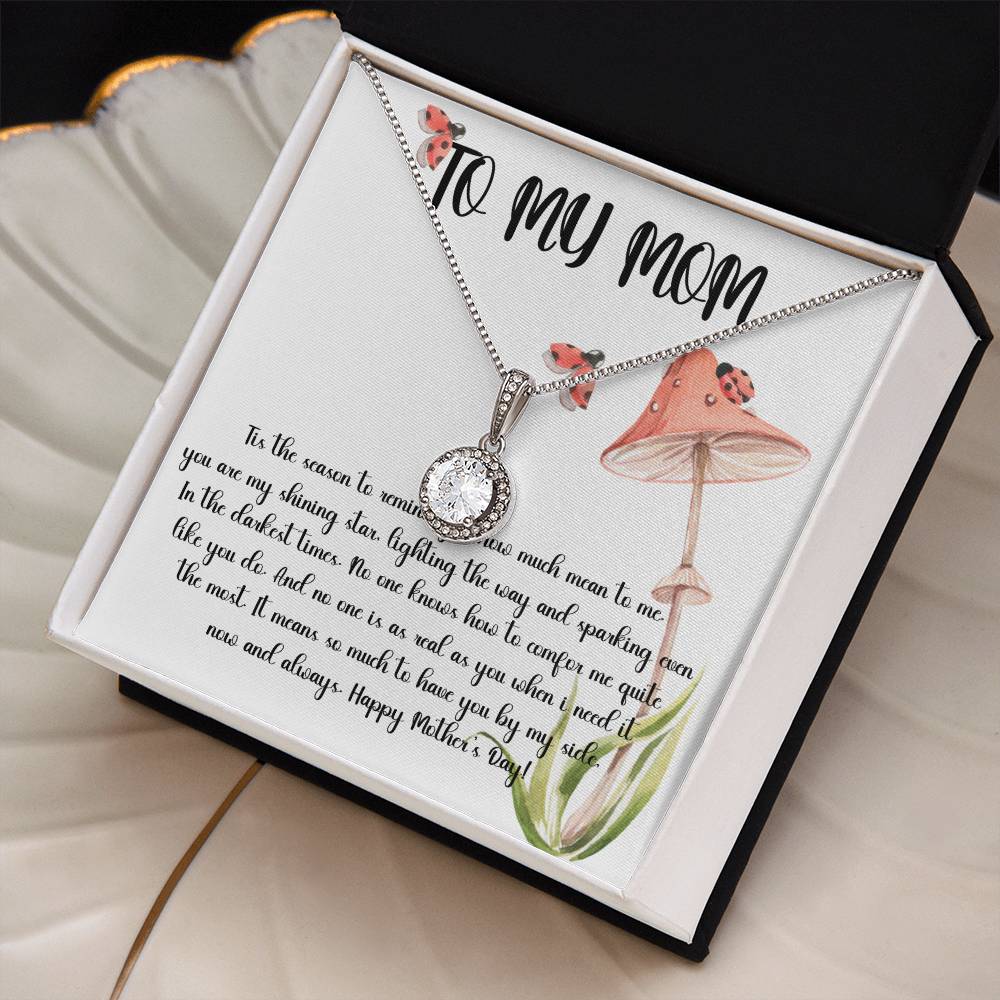 Mom Necklace, Gift Necklace For Mom Always Love You, Mother Necklace Mother's Day Eternal Hope Necklace