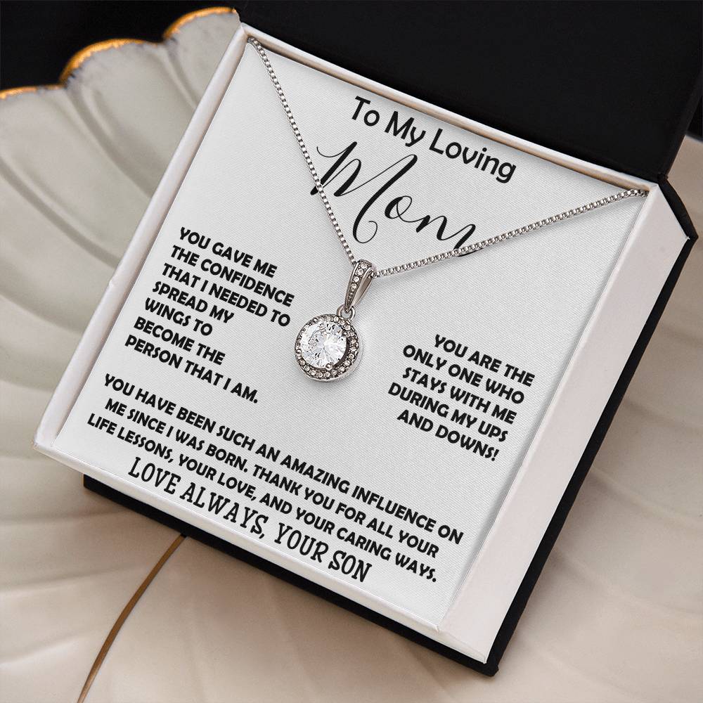 To My Loving Mom - Love Always Your Son Necklace Mother's Day Eternal Hope Necklace
