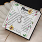 To My Mom Neckalce - Thank You For Sacrifices You Make Every Day Mother's Day Gift Mother's Day Eternal Hope Necklace