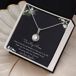 To My Mom Necklace -Mother's Day Gift For Mom From Son, Thank You Mom Mother's Day Eternal Hope Necklace