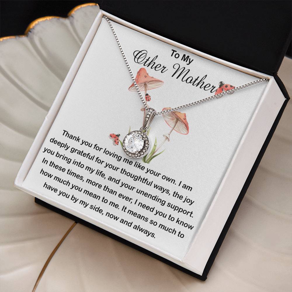 Bonus Mom Necklace, Other Mother Necklace, Gift For Bonus Mom Second Mom Necklace Mother's Day Eternal Hope Necklace