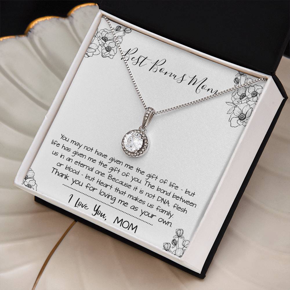 Mom Necklace, Stepmom Necklace, Bonus Mom Necklace, Mother's Day Gift For Step Mom Necklace Mother's Day Eternal Hope Necklace