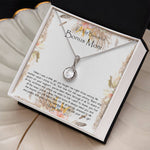 Bonus Mom Necklace, To My Beautiful Bonus Mom On My Wedding Day Necklace, Gift For Stepmother Of The Groom Gift Mother's Day Eternal Hope Necklace