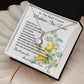 Mother-In-Law Necklace, Thank You To Mother-In-Law Necklace Gift Mother's Day Eternal Hope Necklace