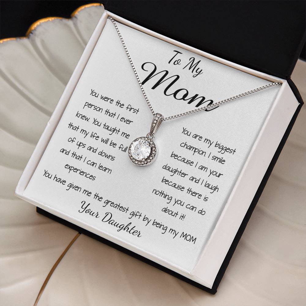 Mom Necklace - To Mom Necklace, Gorgeous Necklace for Mom from Daughter Mother's Day Eternal Hope Necklace