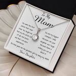 Mom Necklace - To Mom Necklace, Gorgeous Necklace for Mom from Daughter Mother's Day Eternal Hope Necklace