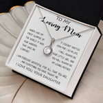 To My Loving Mom - Your Warmth Gve Me Comfort Mother's Day Gift Necklace Form Daughter Mother's Day Eternal Hope Necklace