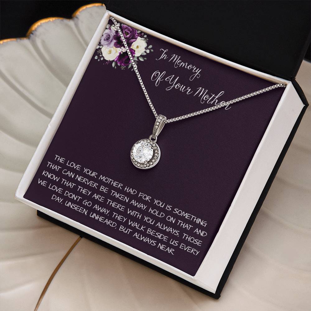 Daughter Necklace, Daughter loss of mom necklace gift, mother passing, loss of mother, sympathy In Memory Of Your Mother Necklace Mother's Day Eternal Hope Necklace